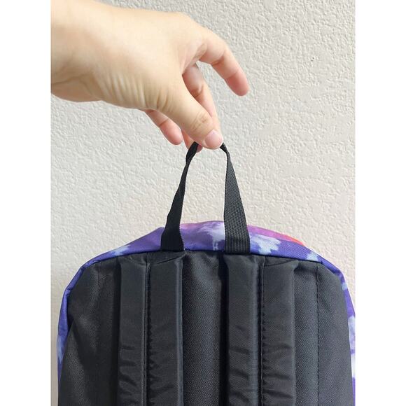 NWT JANSPORT Tie-Dye Superbreak School Backpack Pink Purple Orange Padded - Picture 8 of 10